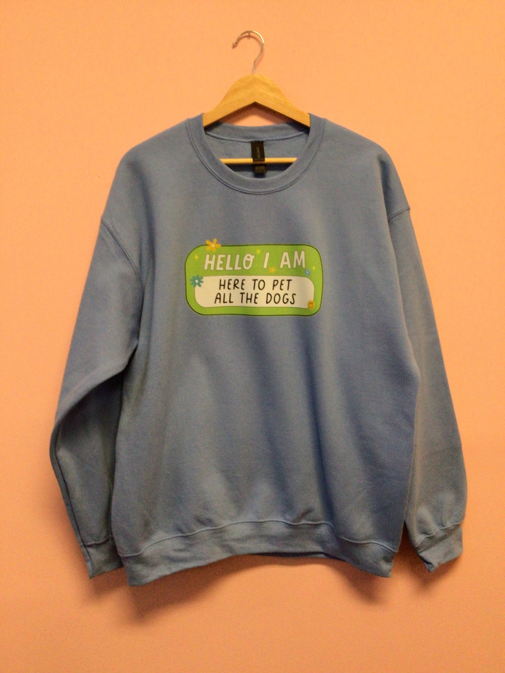 “Here to Pet All the Dogs” Shirt and Crewneck
