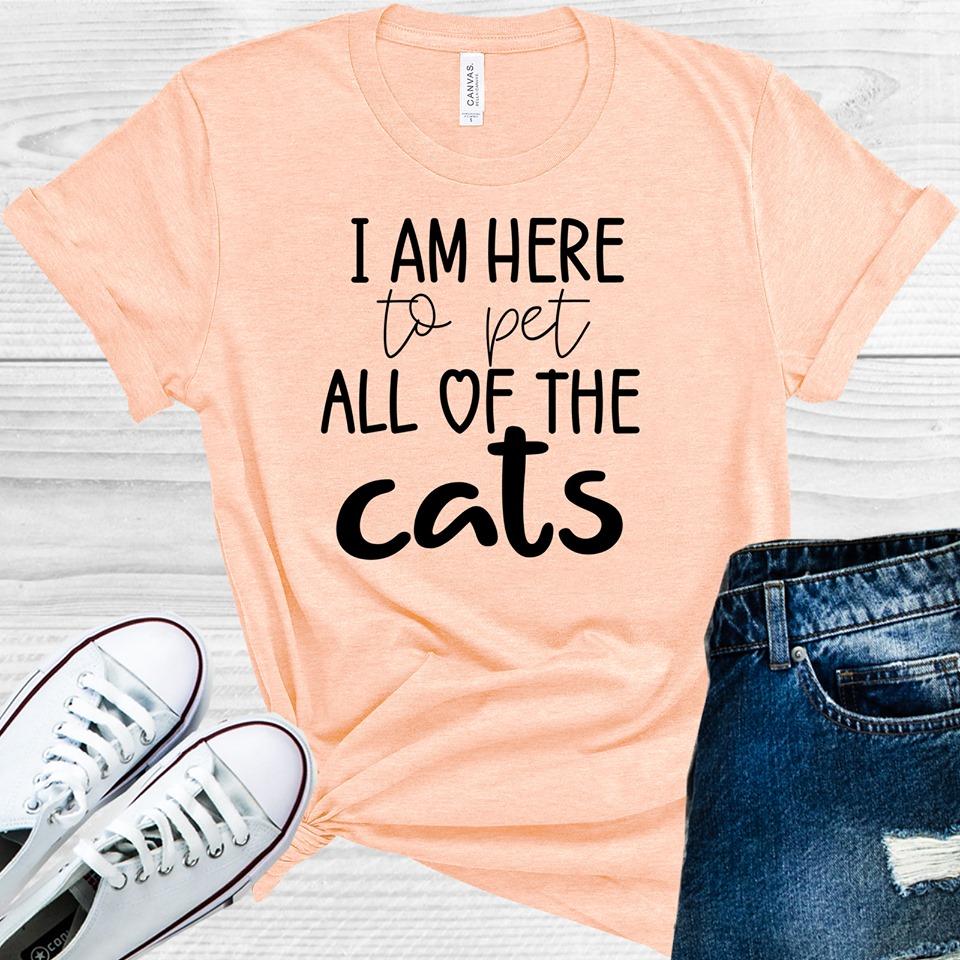 I am Here to Pet All of the Cats Graphic Tee